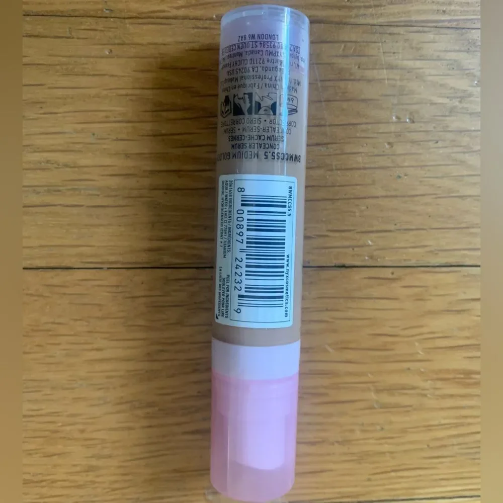 NYX Bare With me Concealer Serum Medium Gold